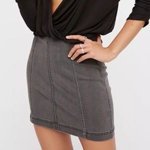 Free People Modern Femme Denim Mini Skirt